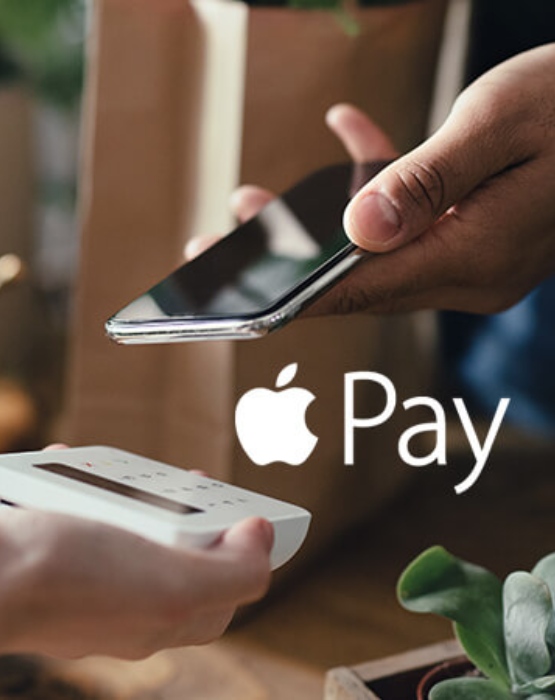 a person making a mobile purchase