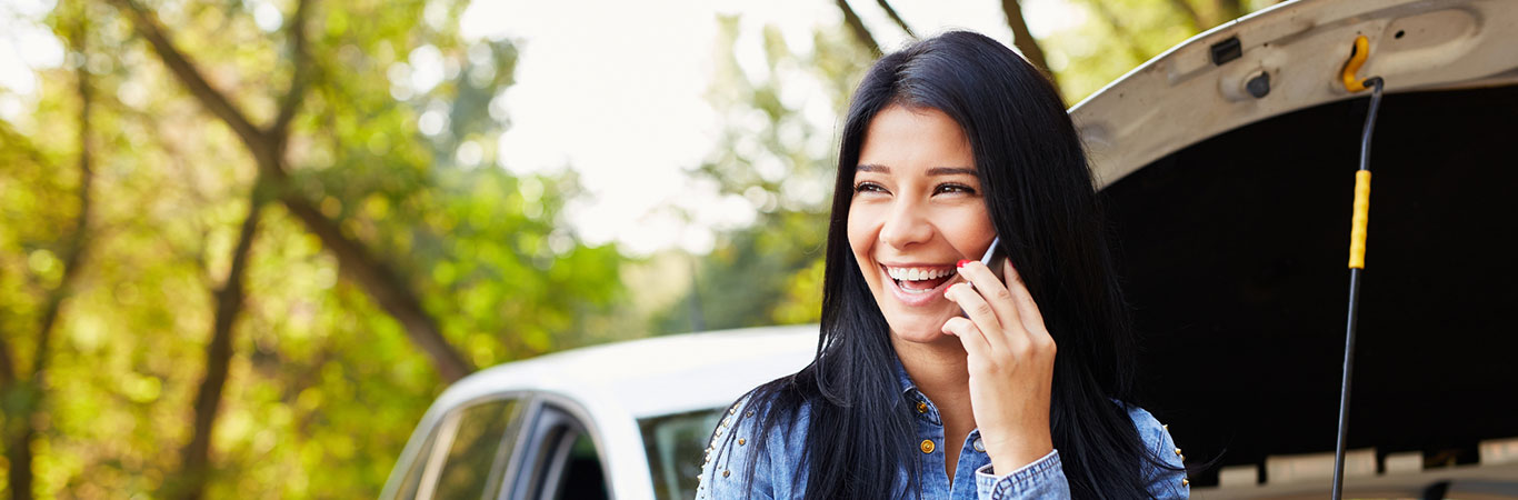 a woman talking on her mobile phone