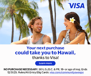 Visa Sweepstakes Banner