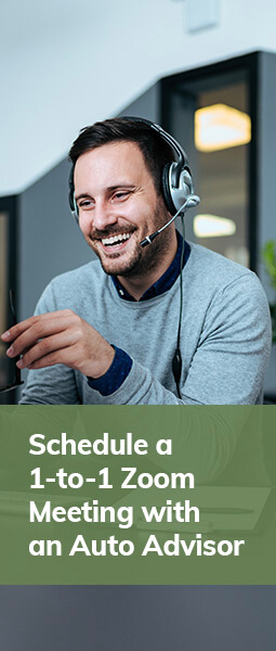 Schedule a 1-to-1 Zoom Meeting with an Auto Advisor